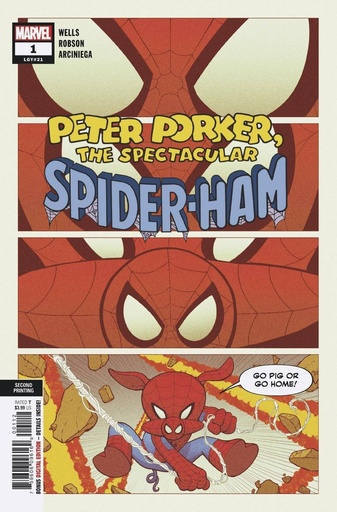 [NOV198684] Spider-Ham #1 of 5 (2nd Printing Robson Variant)