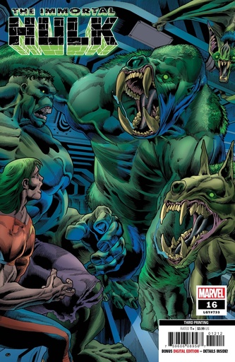 [MAR198656] Immortal Hulk #16 (3rd Printing Bennett Variant)