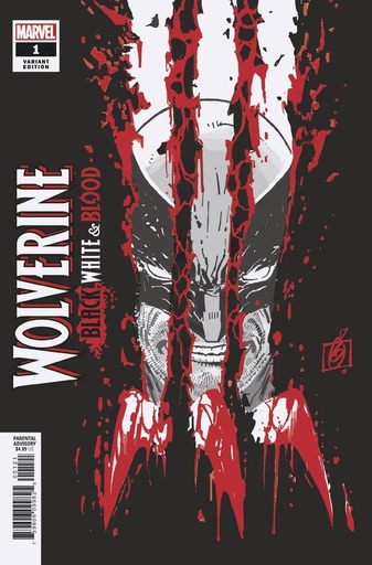 [SEP200532X] Wolverine: Black White & Blood #1 of 4 (MISPRINT Garney Variant)