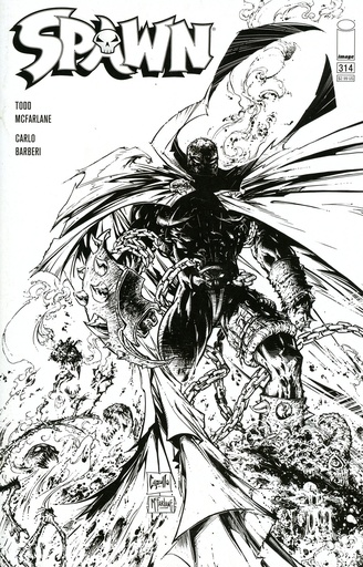 [OCT208577] Spawn #314 (Cover E Capullo & McFarlane B&W)